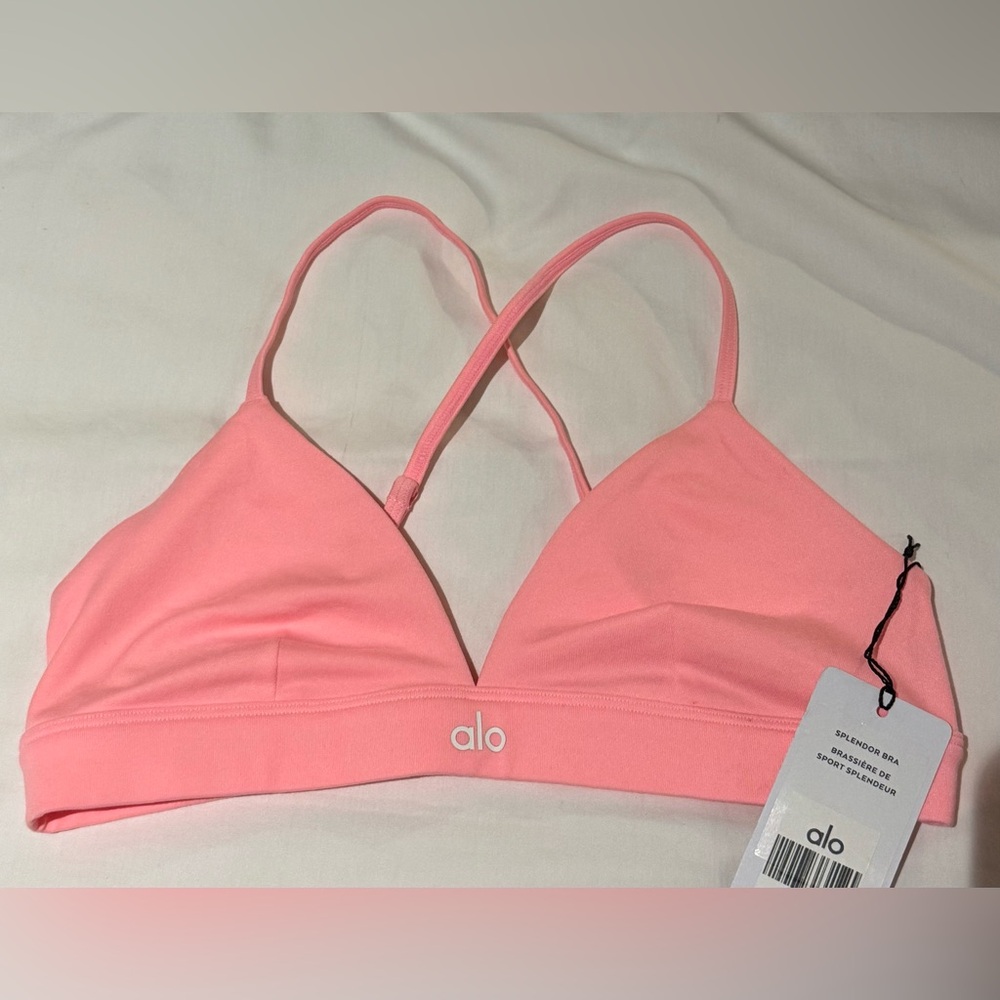 NWT Alo Splendor Bra Small bubblegum pink
